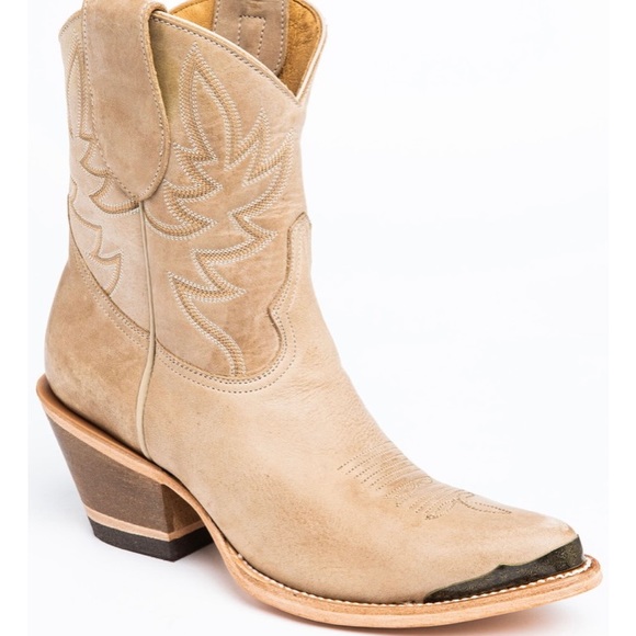IDYLLWIND WOMEN\'S WHEELS NATURAL WESTERN BOOTIES - ROUND TOE SIZE 7